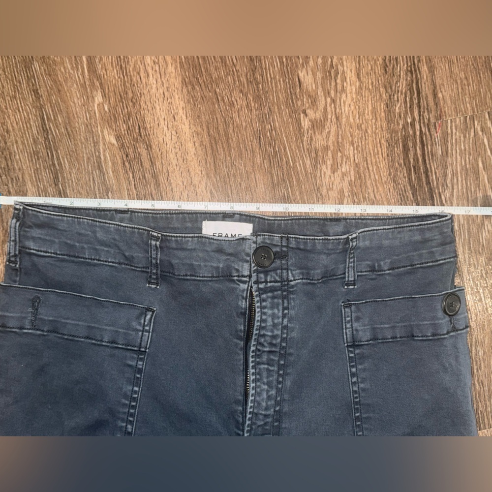 FRAME Charcoal Oversized Utility Pant Size 32 - Picture 5 of 9